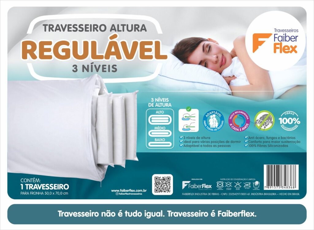 Travesseiro Altura Regulável