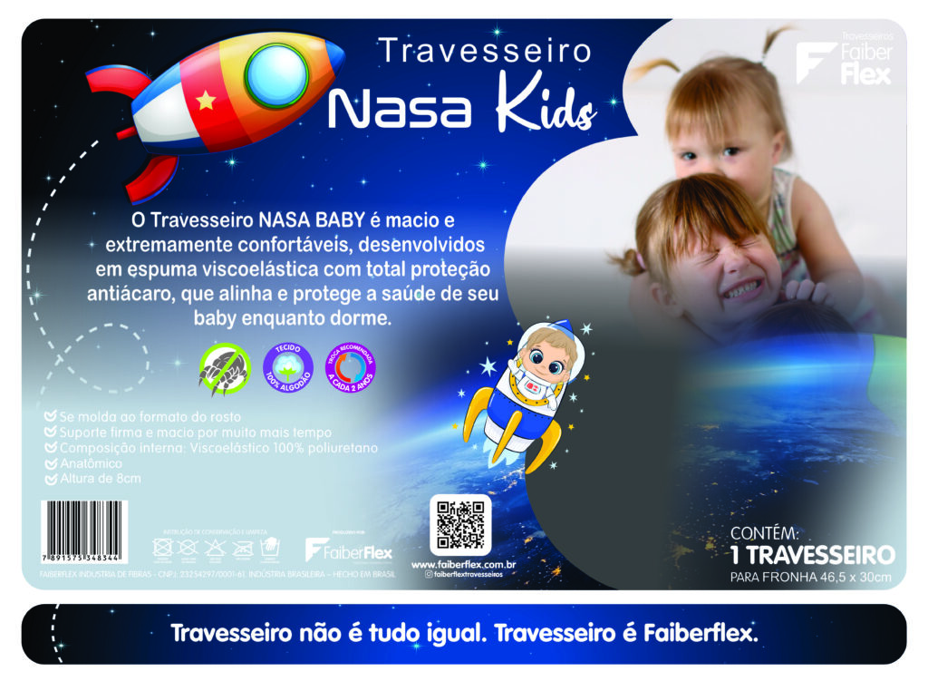 Travesseiro Nasa KIDS